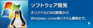 ソフトウェア開発 オリジナルCMS開発からWindows、Linux用システム開発まで